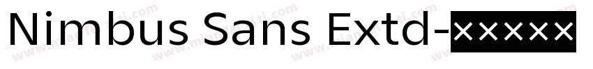 Nimbus Sans Extd字体转换